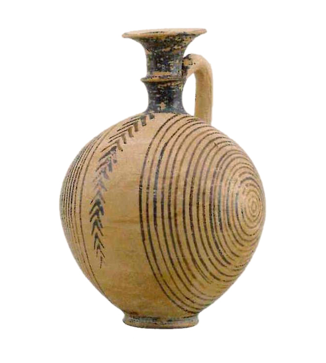 Κρητοκυπριακό ληκύθιο.  Περίχωρα Ηρακλείου. Β΄μισό 8ου αι. π.Χ. 