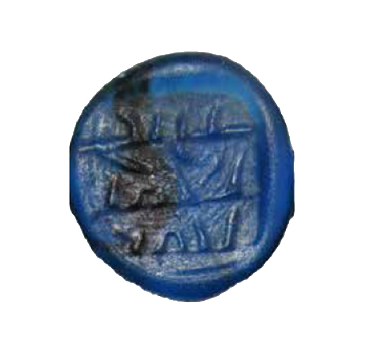 Γυάλινο σταθμίο. Σωστική ανασκαφή οδών Αρκολέοντος & Κορωναίου. 10ος αι. μ.Χ.