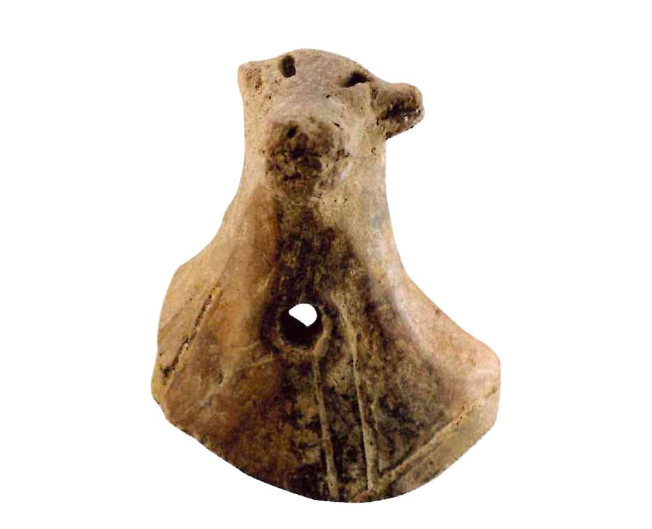 Ζωόμορφη απόφυση/λαβή αγγείου. Μέσα Κατσαμπάς. Νεολιθική περίοδος. 