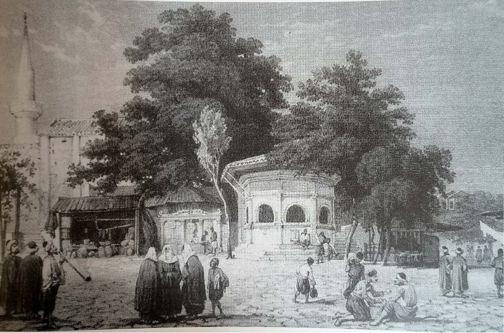 Σεμπίλ Χατζή Ιμπραήμ Αγά, χαλκογραφία, R. Pashley, 1834.