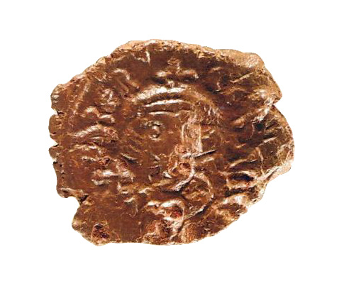 Φόλλις Κώνσταντος Β΄(641-668 μ.Χ.)  Νομισματοκοπείο Κωνσταντινούπολης. Ανασκαφή Χατζηδάκη & Ξανθουδίδου. 643-644 μ.Χ.