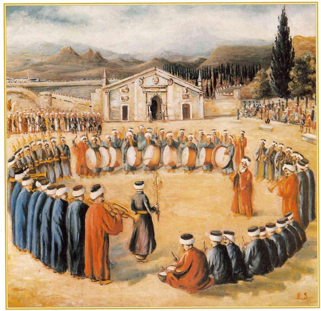 Θρησκευτική τελετή μπροστά στην Πύλη του Αγίου Γεωργίου