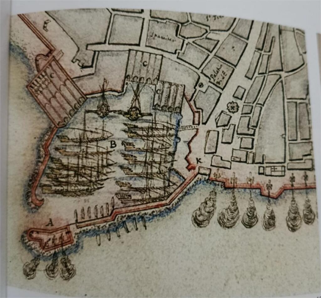 Tα Νεώρια του Χάνδακα, 1650, Biblioteca Nazionale Marciana, Βενετία.