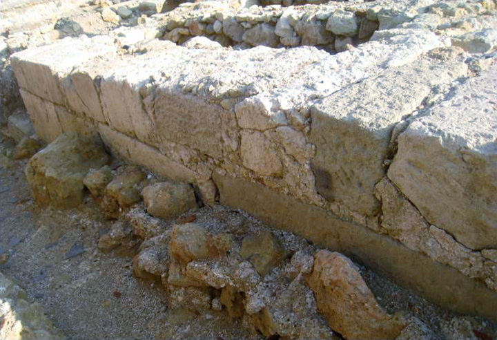 Τμήμα της πρωτοβυζανινής οχύρωσης. Ανασκαφή στη θέση Μπεντενάκι. 